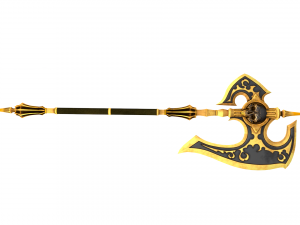 Skull axe game ready low-poly Modello 3D