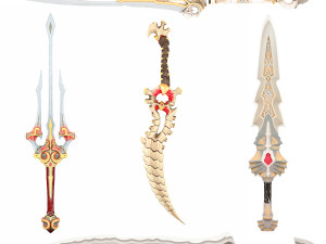 Game ready Weapon pack 3D मॉडल