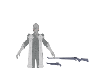 Sci fi cyberpunk action girl adrestia-rigged 3D Model