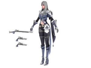 Anime Fantasy Sorceress Nienke Rigged Modèle 3D