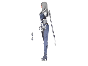 Anime Fantasy Sorceress Nienke Rigged Modèle 3D