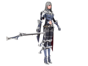 Anime Fantasy Sorceress Nienke Rigged Modèle 3D