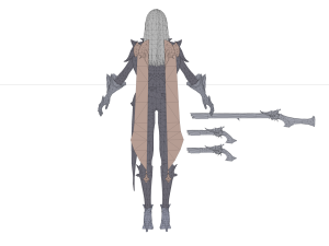 Anime Fantasy Sorceress Nienke Rigged Modèle 3D