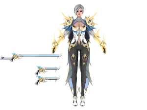 Personagem Freya Modelo 3D Modelo 3D