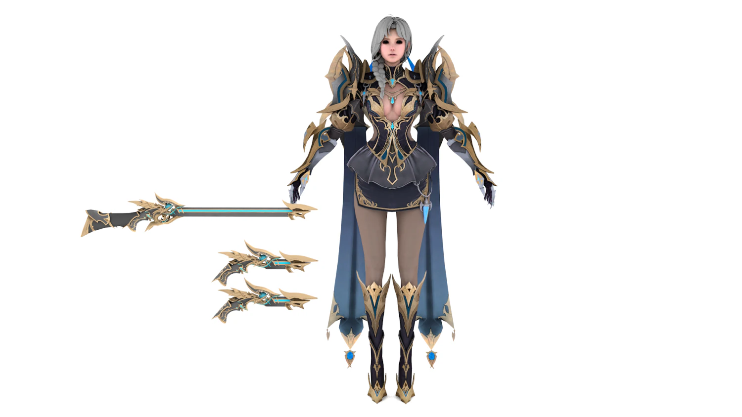 Character - Assassin 3D Model .c4d .max .obj .3ds .fbx .stl .blend 