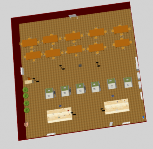 Teknoloji sınıfı odası 3D Model .c4d .max .obj .3ds .fbx .stl .blend 