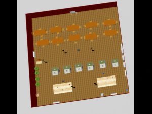 Aula di tecnologia Modello 3D