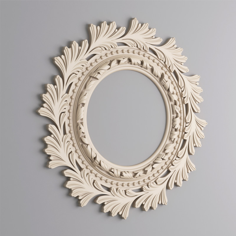 Classic Ceiling Plaster 001 3D Model .c4d .max .obj .3ds .fbx .stl .blend 