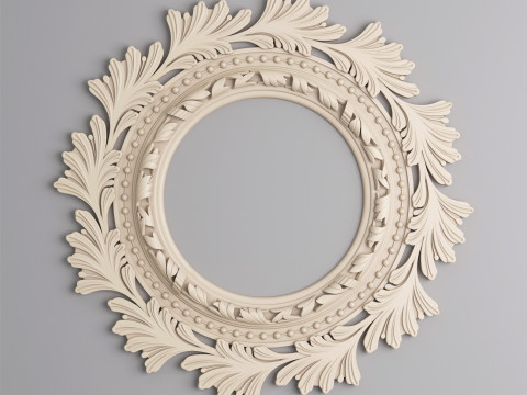 Classic Ceiling Plaster 001 3D Model