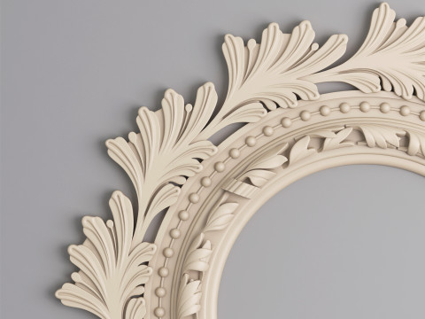 Classic Ceiling Plaster 001 3D Model