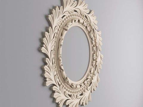 Classic Ceiling Plaster 001 3D Model