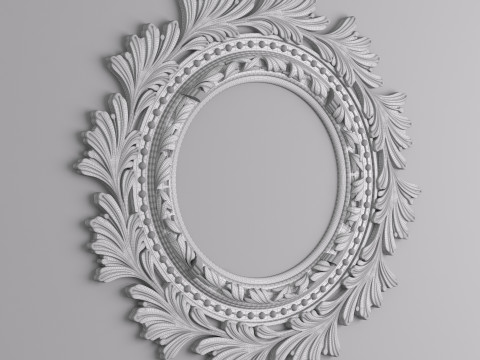 Classic Ceiling Plaster 001 3D Model