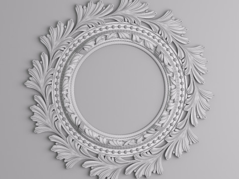 Classic Ceiling Plaster 001 3D Model
