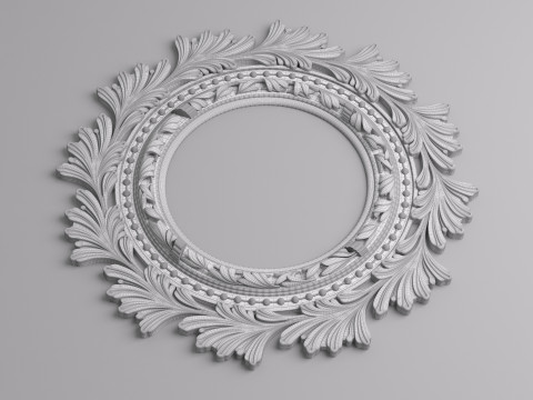 Classic Ceiling Plaster 001 3D Model