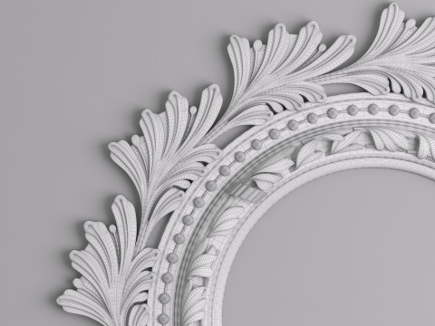 Classic Ceiling Plaster 001 3D Model