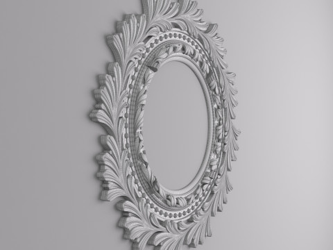 Classic Ceiling Plaster 001 3D Model