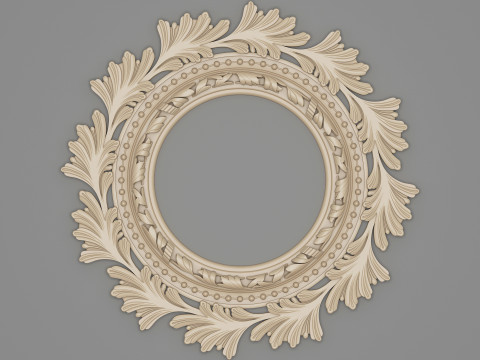 Classic Ceiling Plaster 001 3D Модель