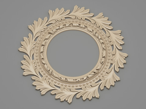 Classic Ceiling Plaster 001 3D Модель