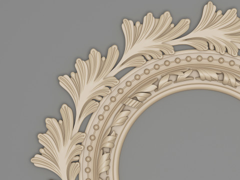 Classic Ceiling Plaster 001 3D Модель