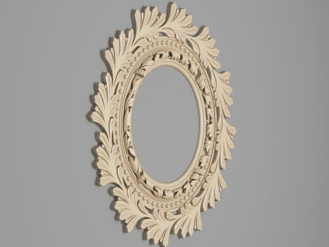 Classic Ceiling Plaster 001 3D Модель