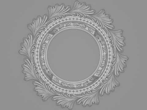 Classic Ceiling Plaster 001 3D Модель