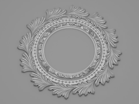 Classic Ceiling Plaster 001 3D Модель