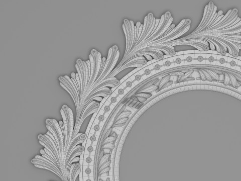 Classic Ceiling Plaster 001 3D Модель