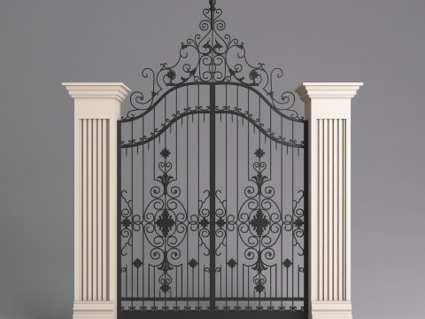 Classic Gate Door 001 3D मॉडल