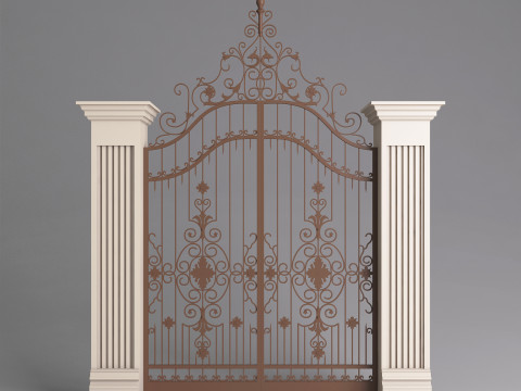 Classic Gate Door 001 3D Модель
