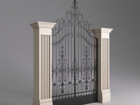 Classic Gate Door 001 3D Модель