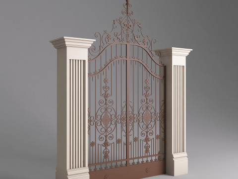 Classic Gate Door 001 3D Модель
