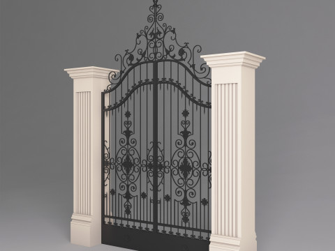 Classic Gate Door 001 3D Модель