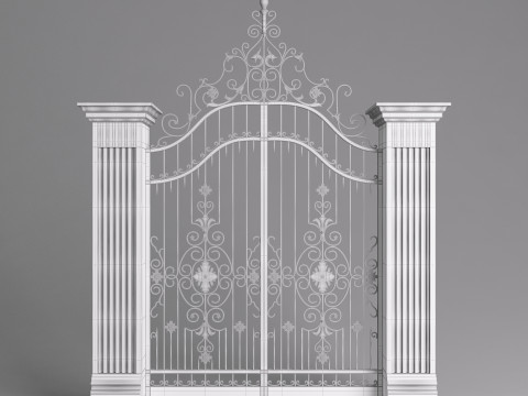 Classic Gate Door 001 3D Модель