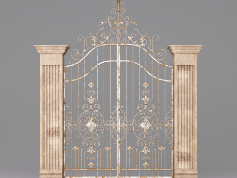 Classic Gate Door 001 3D Модель