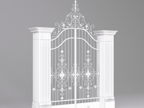Classic Gate Door 001 3D Модель