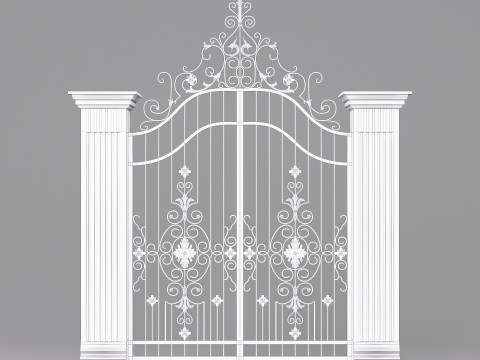 Classic Gate Door 001 3D Модель