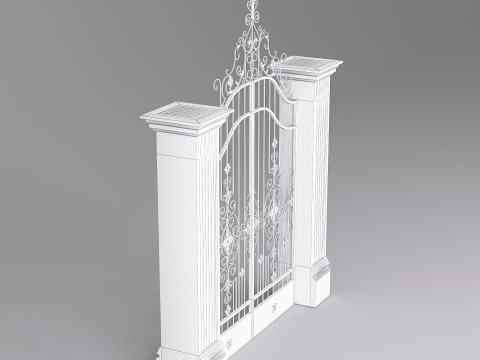 Classic Gate Door 001 3D Модель