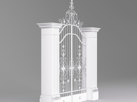 Classic Gate Door 001 3D Модель