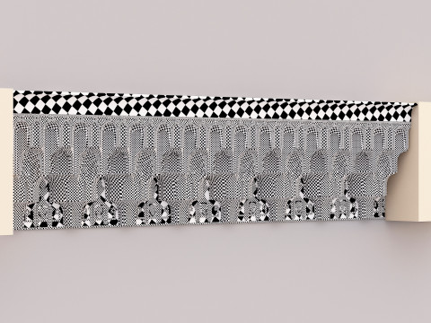 क्लासिक इस्लामिक मुकर्नस कॉर्निस 001 3D मॉडल