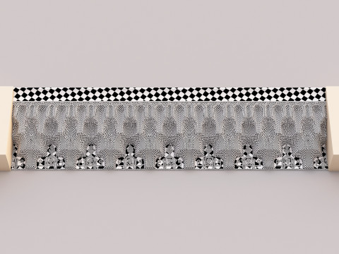 क्लासिक इस्लामिक मुकर्नस कॉर्निस 001 3D मॉडल