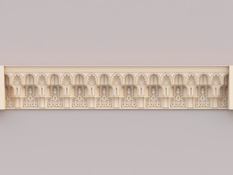 Classic Islamic Cornice 002 3Dモデル