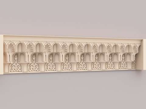 Classic Islamic Cornice 002 3Dモデル