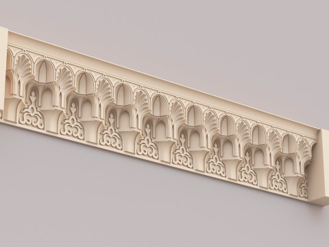 Classic Islamic Cornice 002 3Dモデル