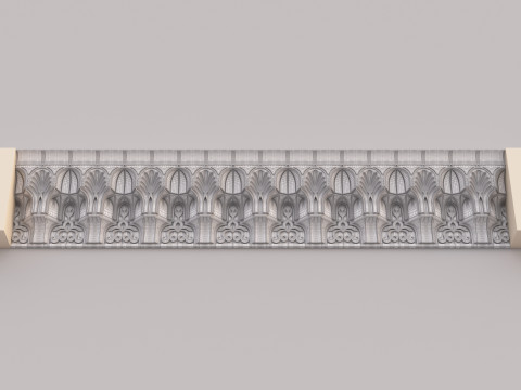 Classic Islamic Cornice 002 3Dモデル