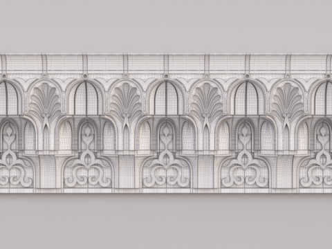 Classic Islamic Cornice 002 3Dモデル