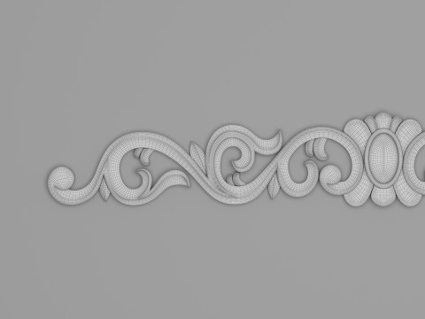 Classic Carved 003 3D Model