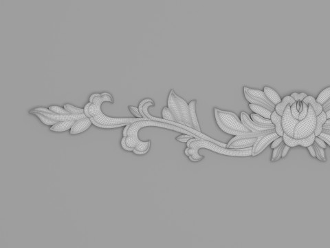 Classic Carved 004 Model 3D