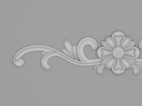 Classic Carved 007 Model 3D