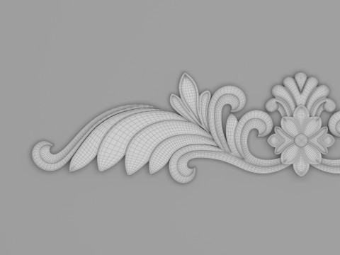 Classic Carved 008 Modelo 3D