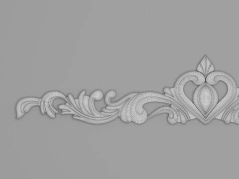 Classic Carved 010 Model 3D